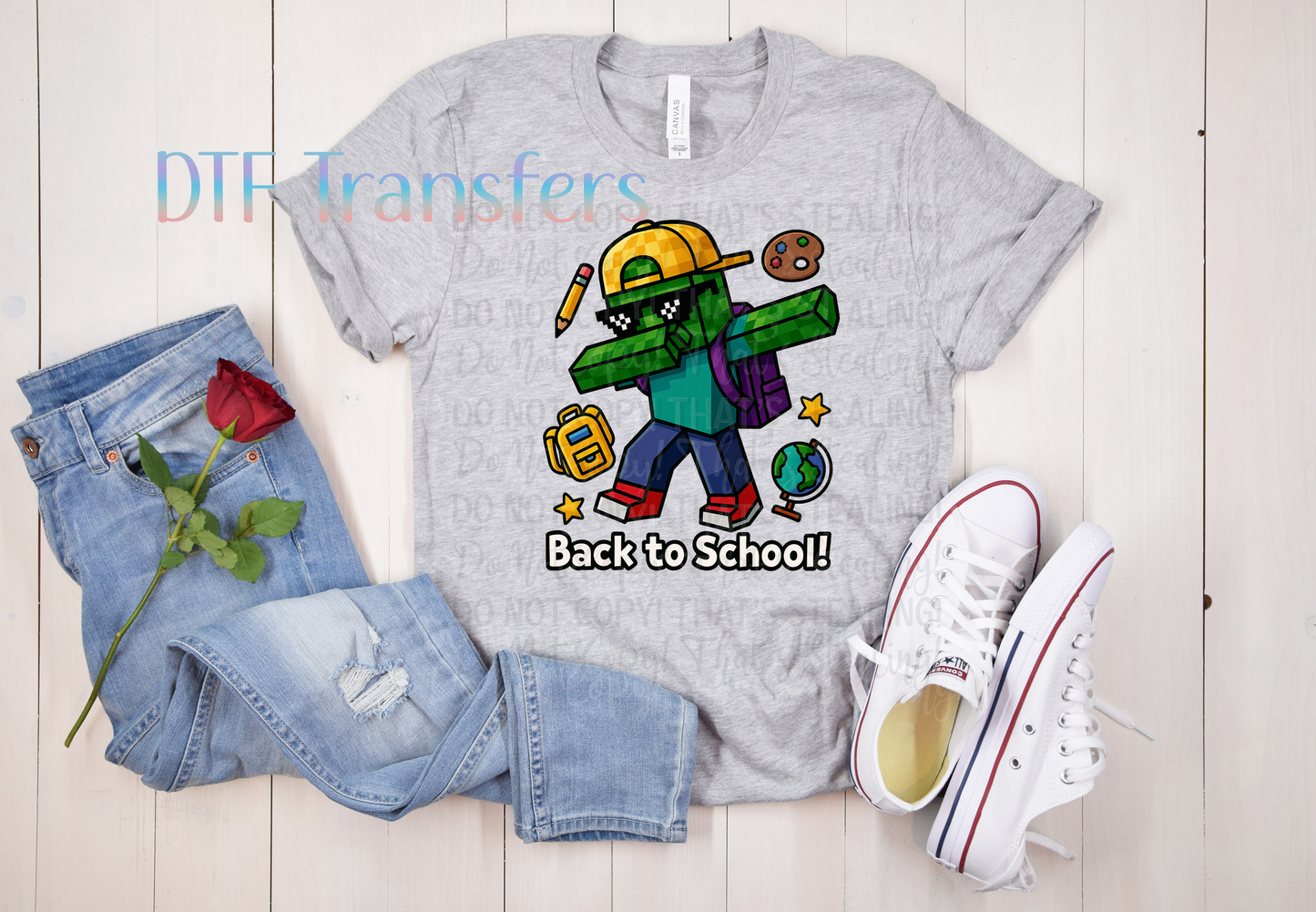 Dabbing Creeper "Back to School!" Design