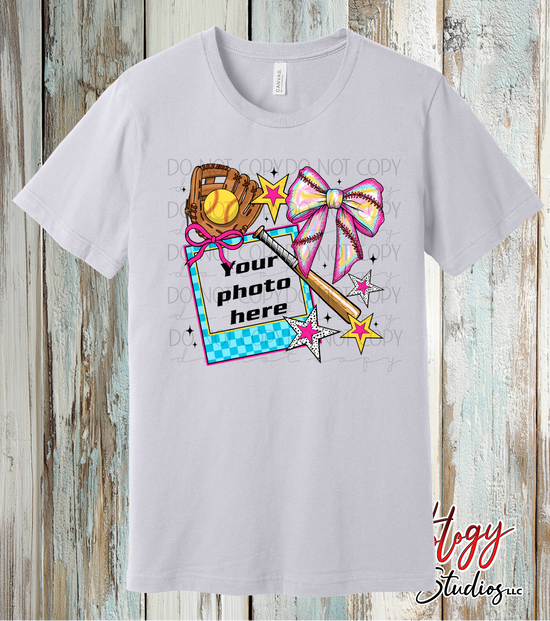 Custom Softball Photo Shirt – Personalized Softball Player Tee