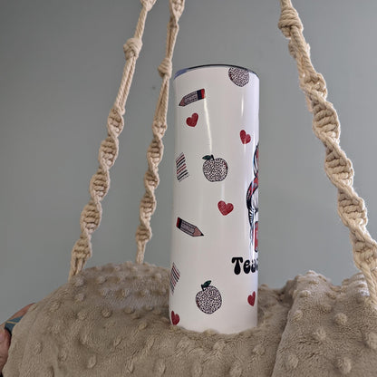 Teacher Life 20oz Skinny Tumbler