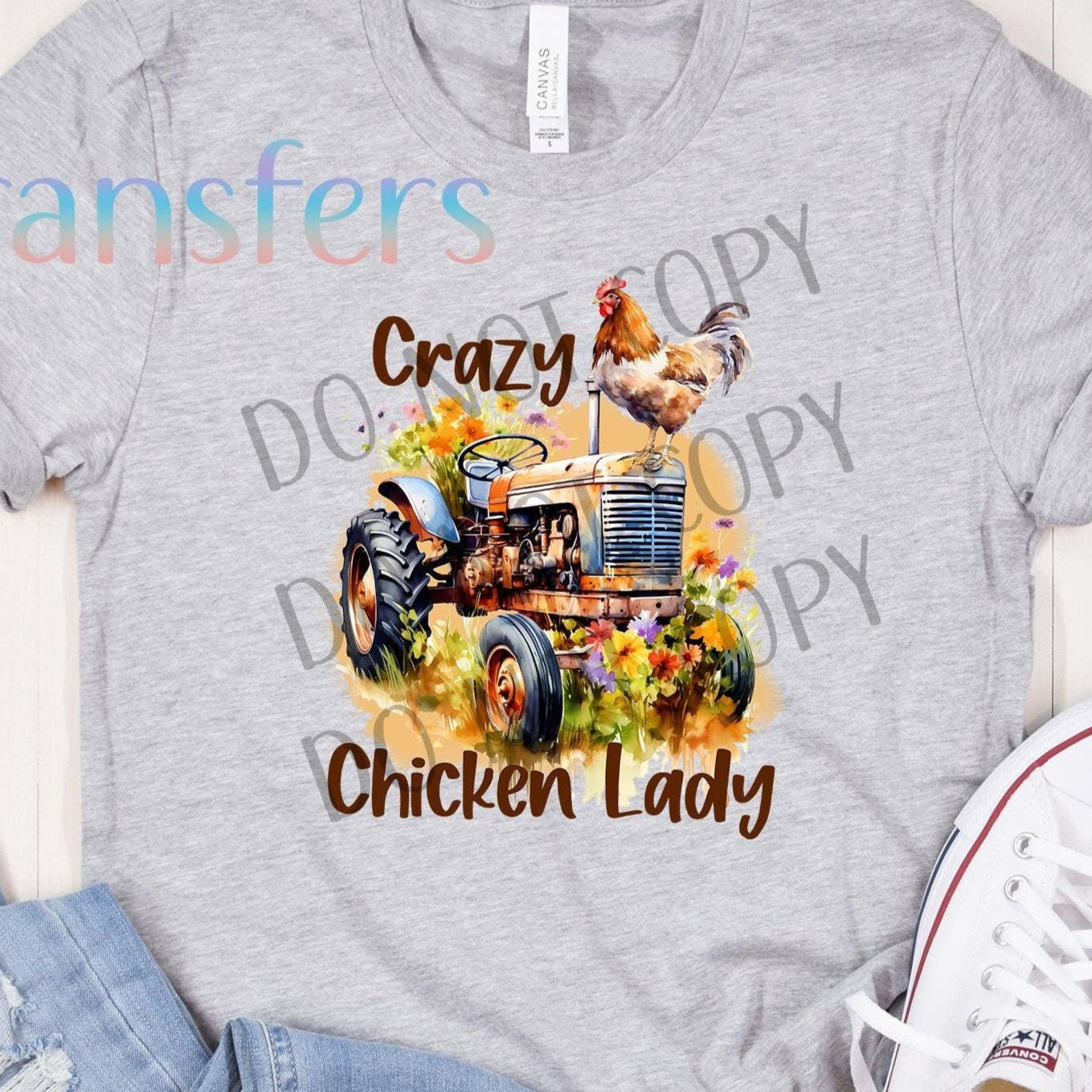 Crazy Chicken Lady Transfer