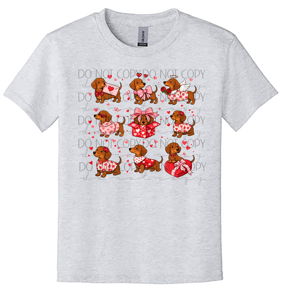 Youth Valentine Dachshund Love Shirt