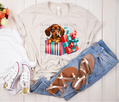 Christmas Dachshund DTF Transfer