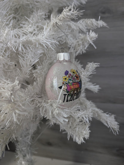 Handmade Teacher Ornament