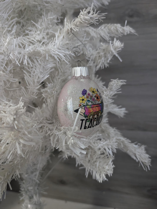 Handmade Teacher Ornament