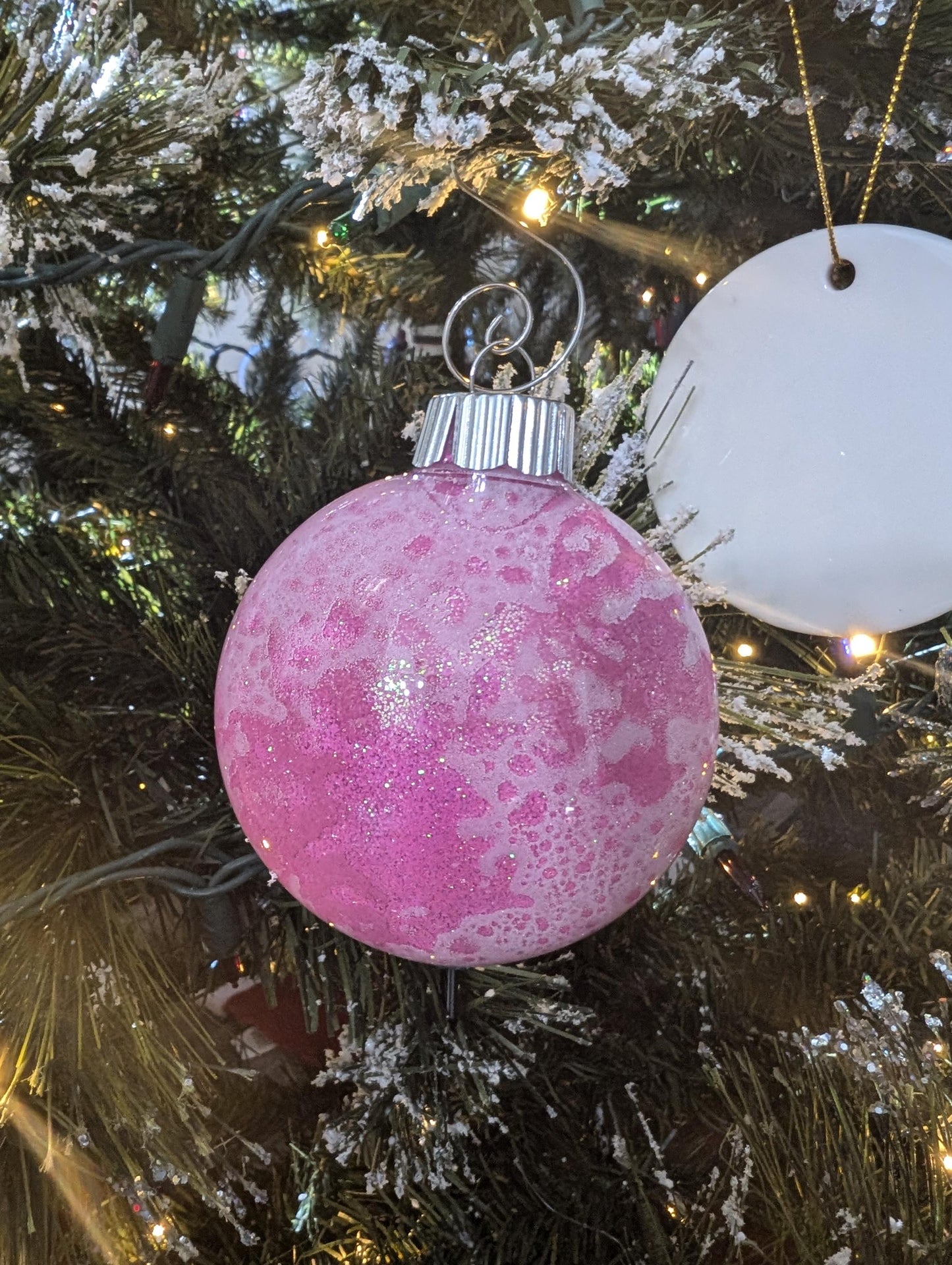 Santa Riding a Unicorn Ornament