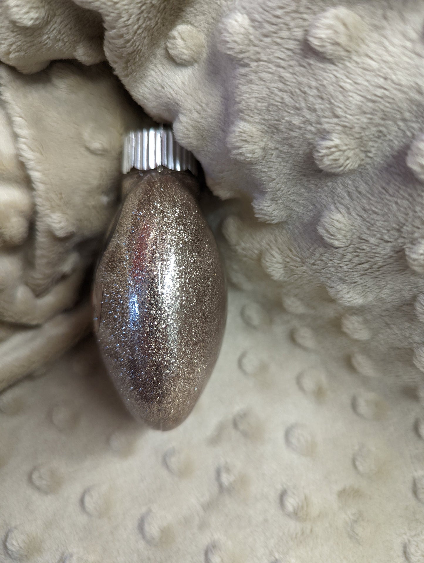 Personalized Reindeer Christmas Ornament – Glitter Holiday Ornament