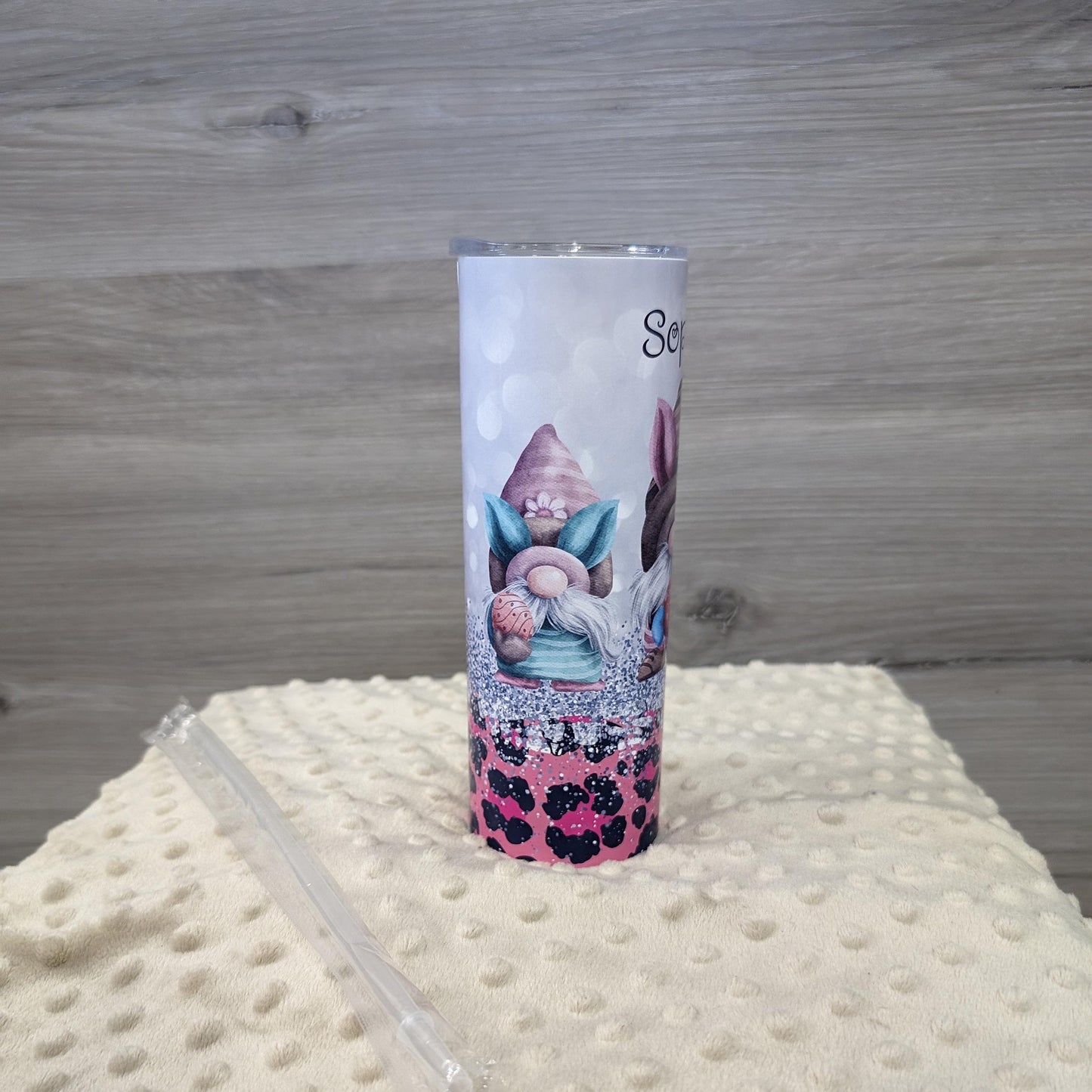 Personalized Easter Gnome Tumbler