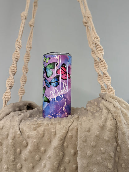 🦋 Colorful Butterfly 15oz Tumbler