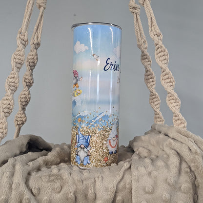 Adorable Custom Beach Gnome Tumbler