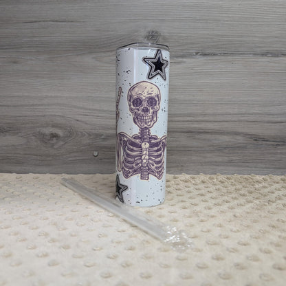 May The Bridges I Burn Light The Way Skeleton Tumbler