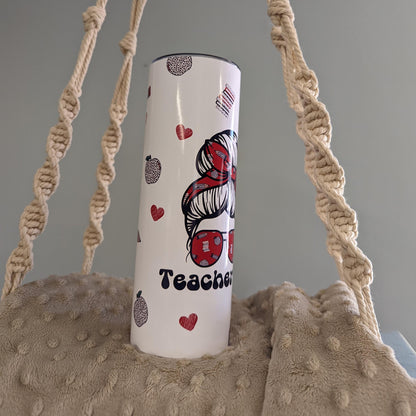 Teacher Life 20oz Skinny Tumbler