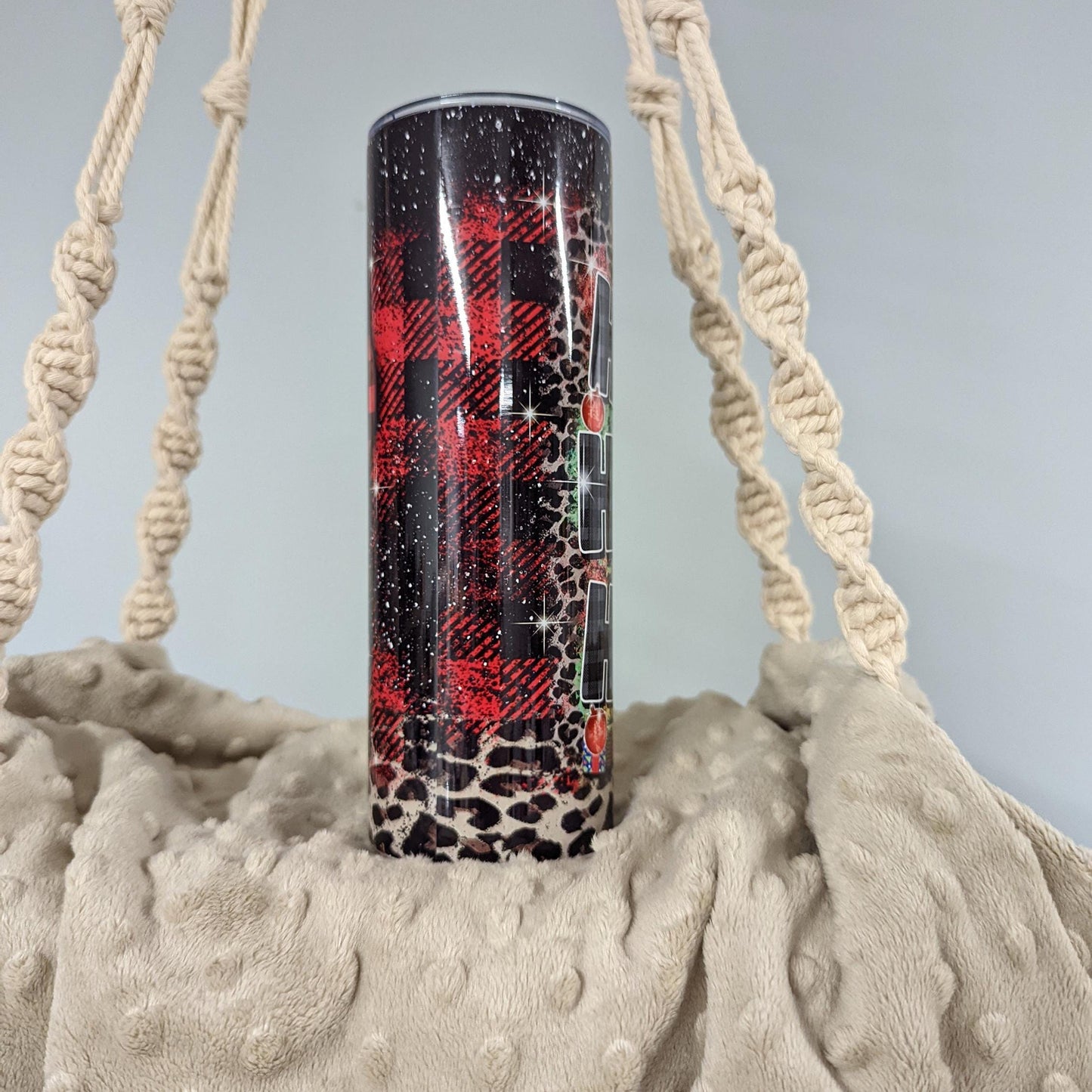 Buffalo Plaid Christmas Gnome Tumbler