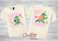 Guess Who's Back… Back Again! Girls Back-to-School Alligator Shirt | Front & Back