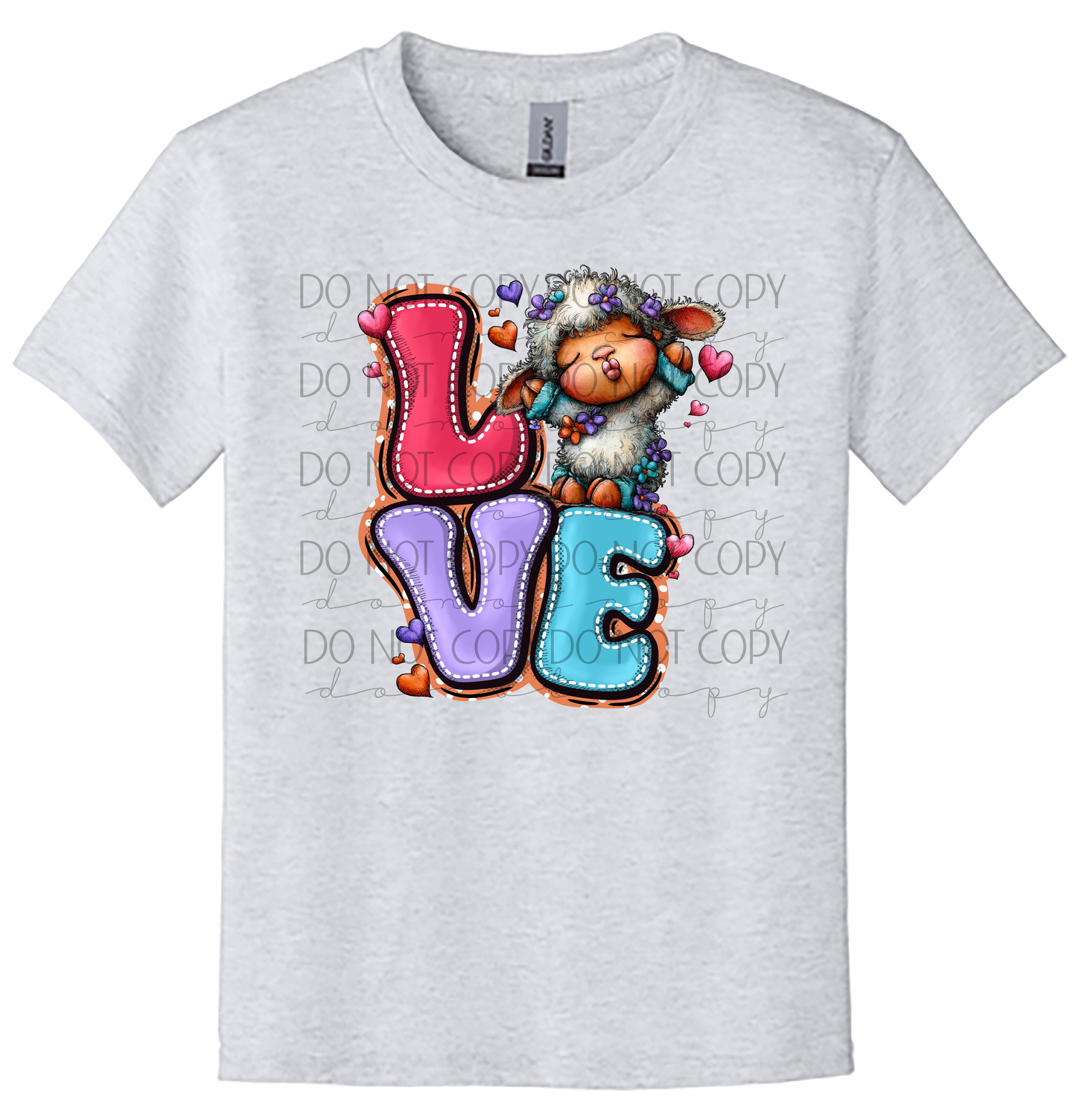 Youth LOVE Sheep Valentine Shirt