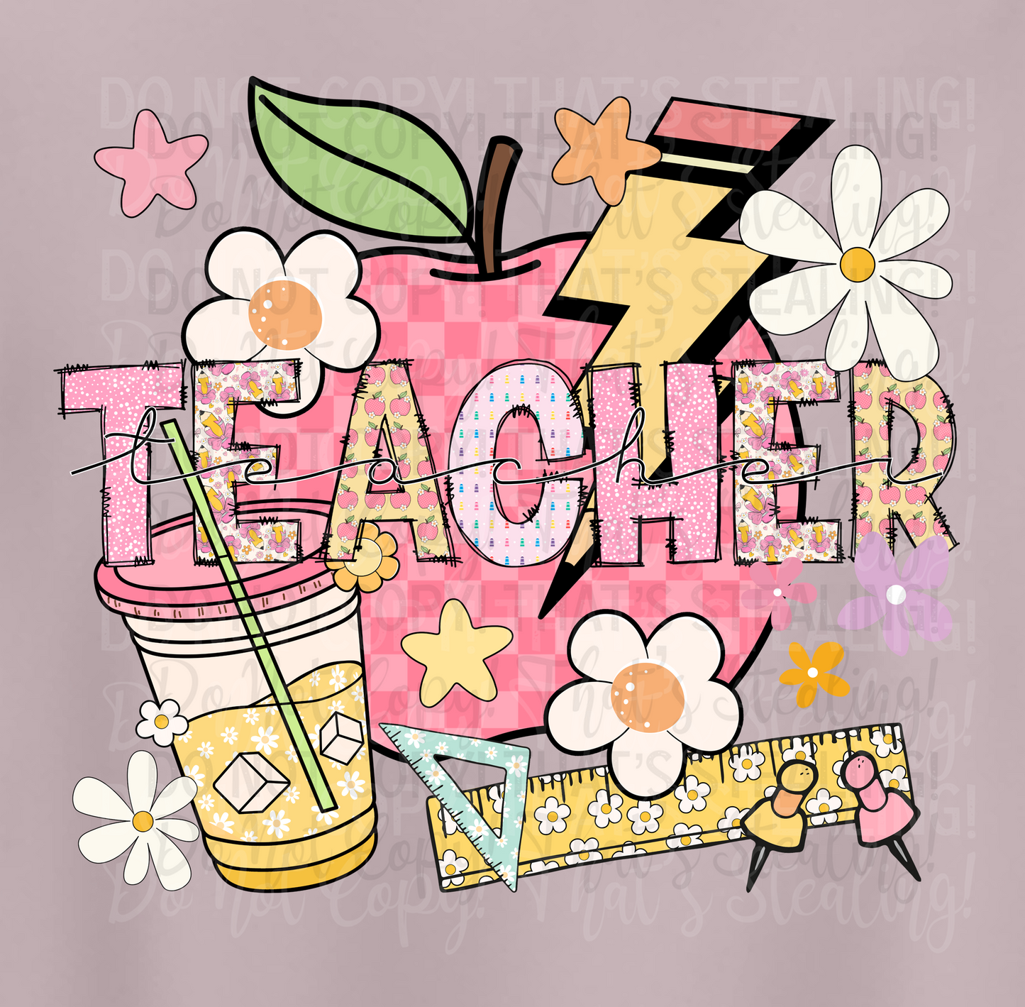 Colorful Teacher Shirt | DTF Printed | Back to School Shirt | Teacher Life Tee