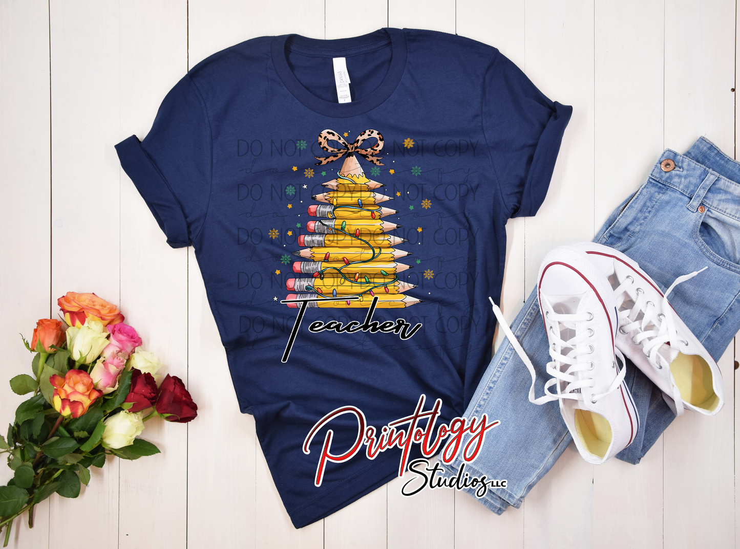 Teacher Pencil Christmas Tree