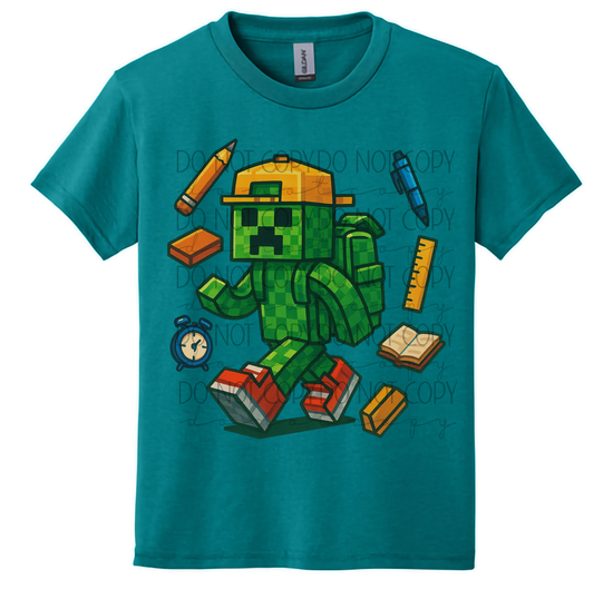 Youth Gamer Tee - Creeper Back to School Shirt