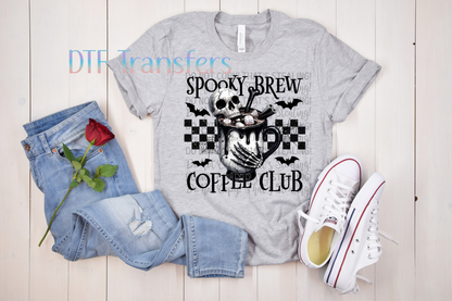 Spooky Brew Coffee Club DTF Transfer
