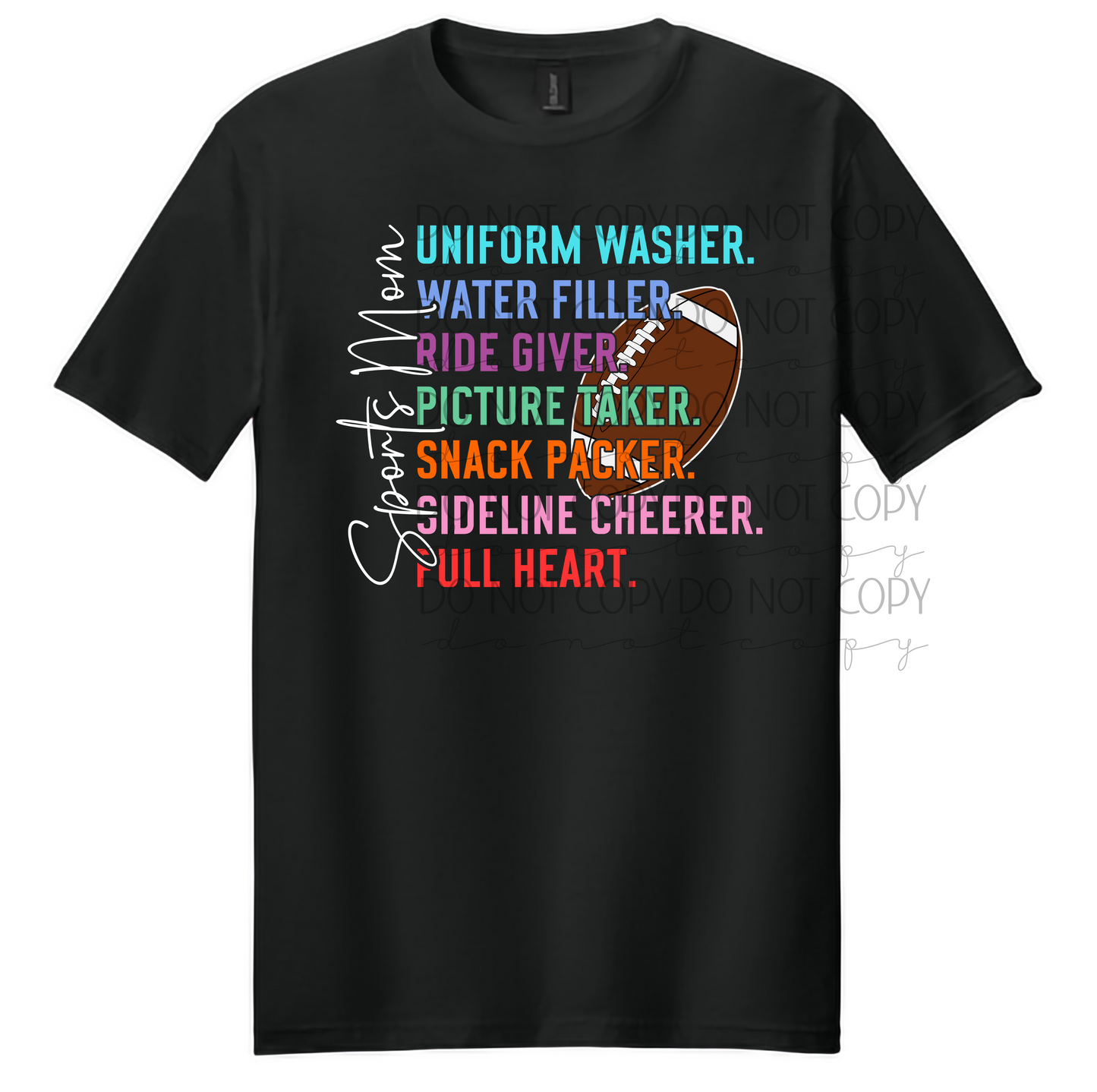 Sports Mom Football Shirt