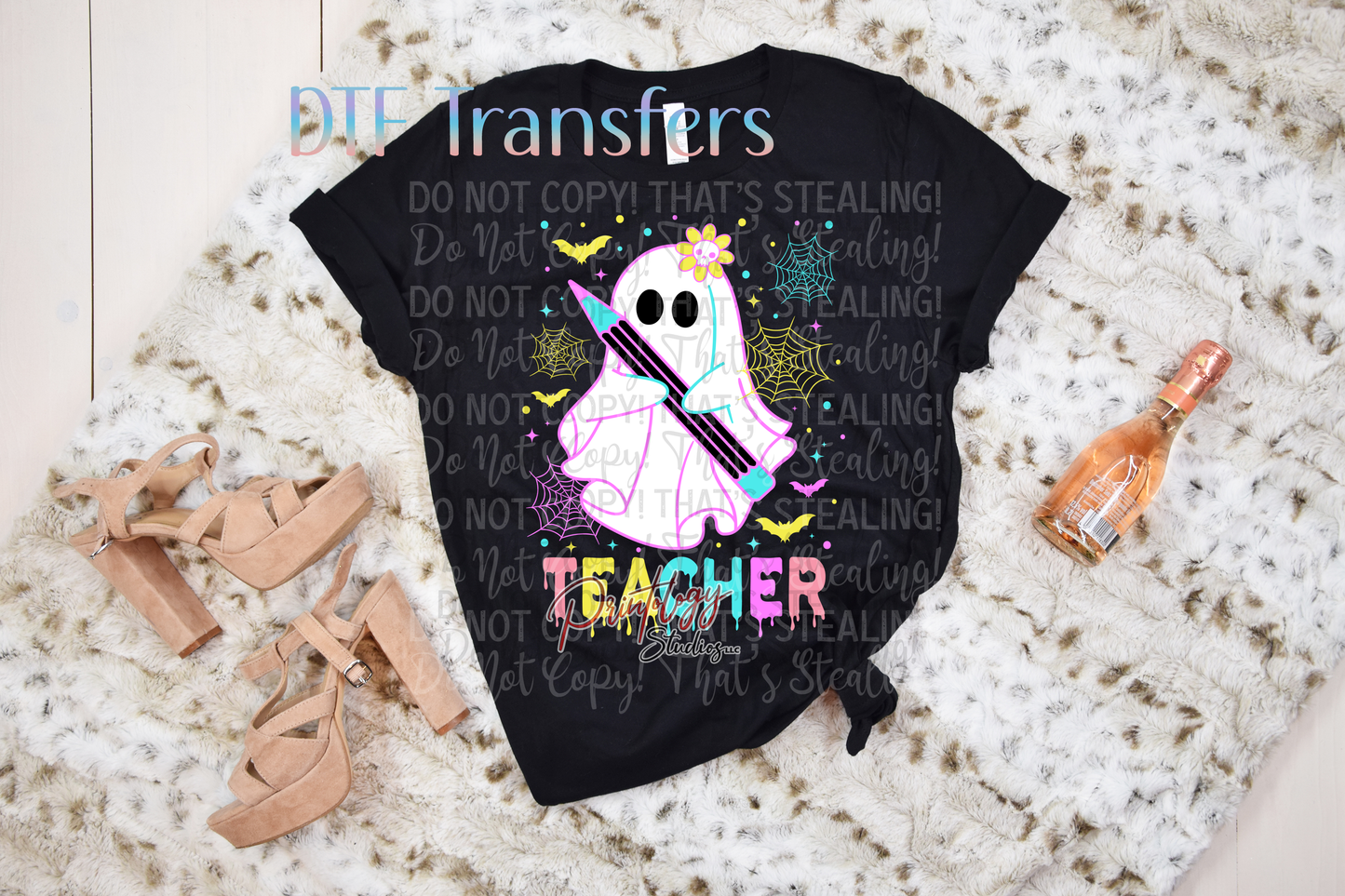 Cute Teacher Ghost Halloween Design