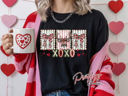 XOXO Valentine Deer – DTF Transfer