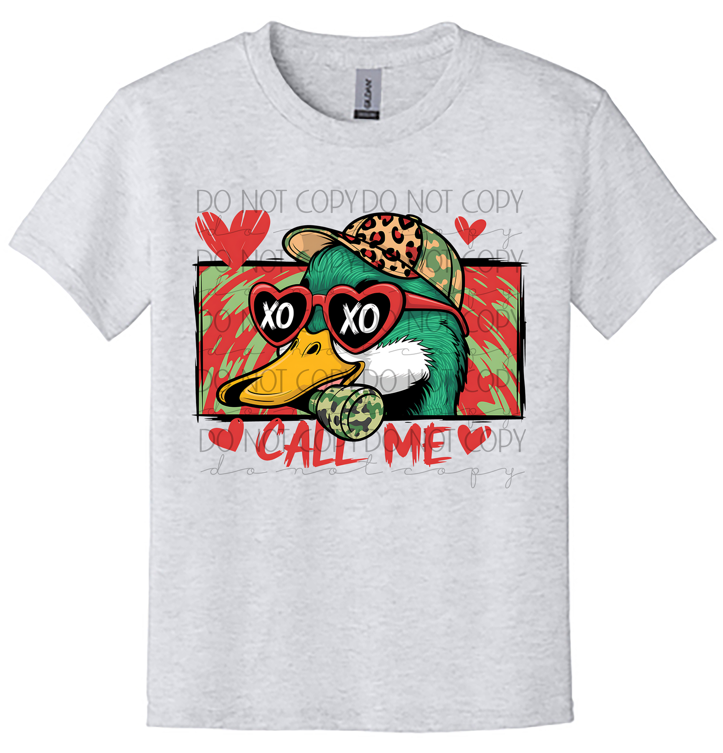 Youth Call Me XOXO Duck Valentine Shirt