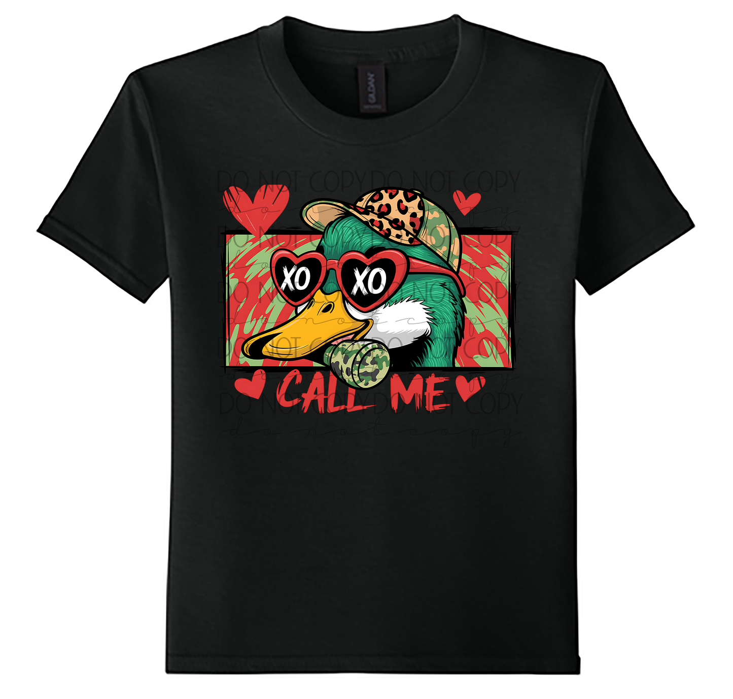 Youth Call Me XOXO Duck Valentine Shirt