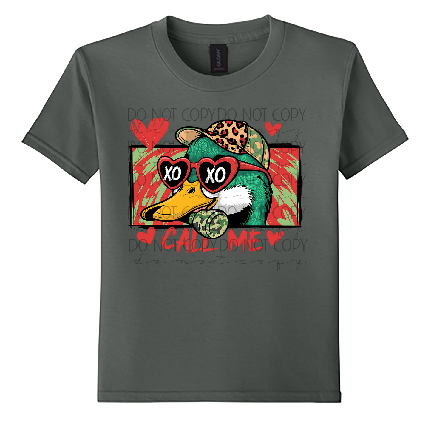 Youth Call Me XOXO Duck Valentine Shirt